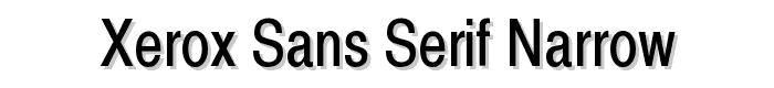 Xerox Sans Serif Narrow police
